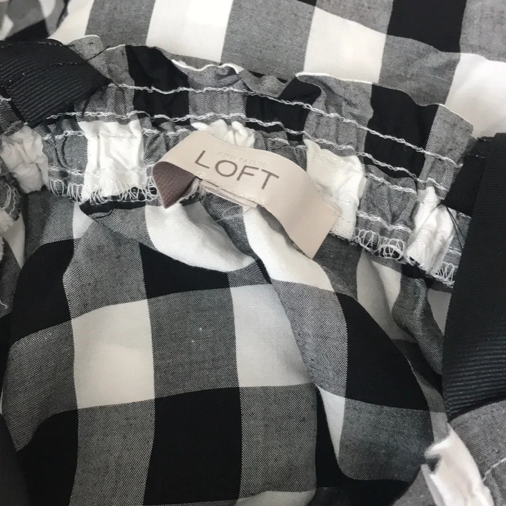 Loft checked dress